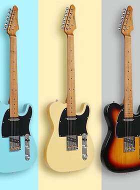 J&D GUITARS 电吉他TELE TL RM80烤枫木琴颈赤杨木琴体初学者