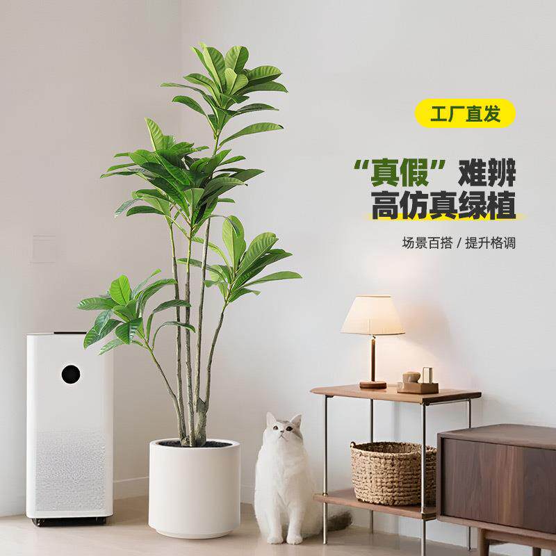 北欧仿真植物枇杷树大型仿生假绿植盆栽室内客厅装饰盆景摆件假树