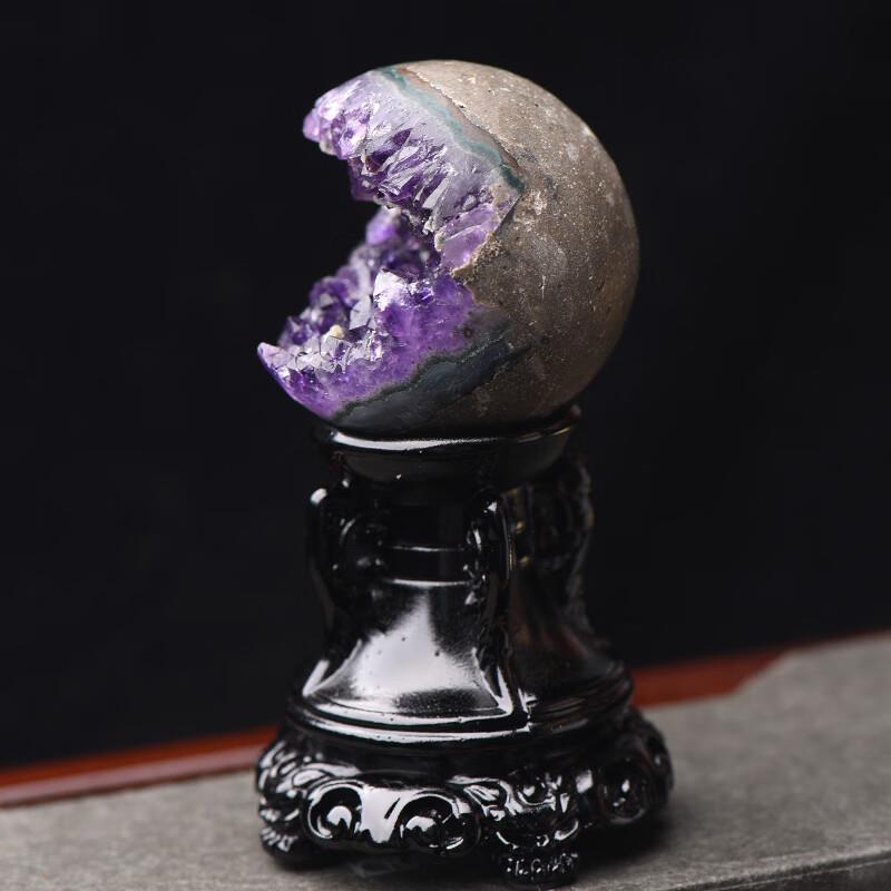 紫晶洞紫晶簇摆件紫水晶洞聚宝盆水晶簇饰品消磁净化风水摆