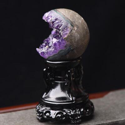 紫晶洞紫晶簇摆件紫水晶洞聚宝盆水晶簇饰品消磁净化风水摆