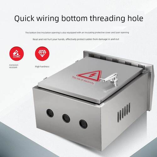 不锈钢配电箱户外双层防水观察窗加厚内外门仪表按钮防水泵控制箱