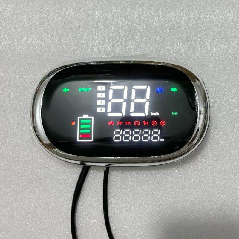 新蕾金元宝小龟m6电动车仪表码表Led仪表4860v72v实时电压显示