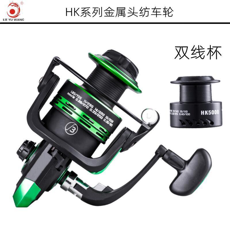 猎渔王鳌鲨AS金属渔轮纺车轮黑绿HK远投轮路亚轮渔线轮海钓轮渔具