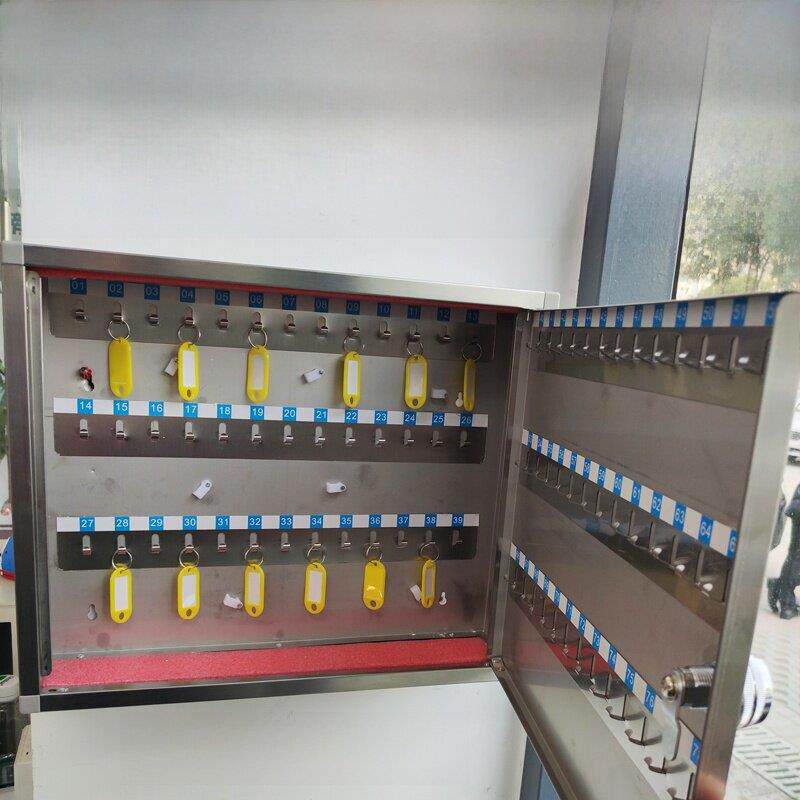 40位不锈钢钥匙管理箱柜壁挂式汽车维修钥匙存储保险箱墙房地产
