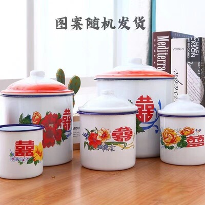 红双喜马克杯花卉搪瓷搪瓷马克杯