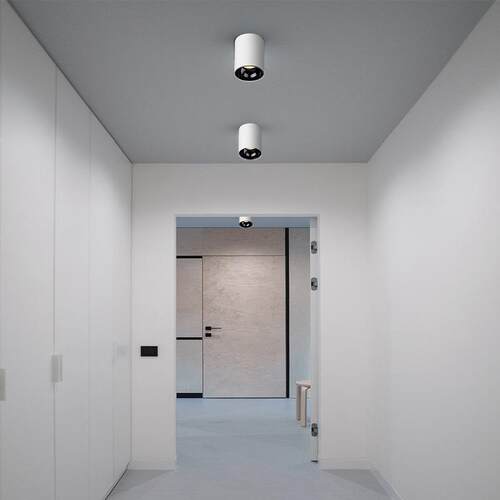led明装筒灯cob明装射灯免开孔吸顶筒灯圆形15w18w24w店铺天花灯