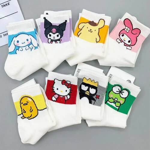Hello KittySocks for Girls Medium Kuromi Cinnamoroll Socks K
