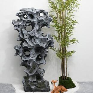 仿真太湖石落地摆件庭院造景装饰假太湖石窟窿石园林景观仿真石