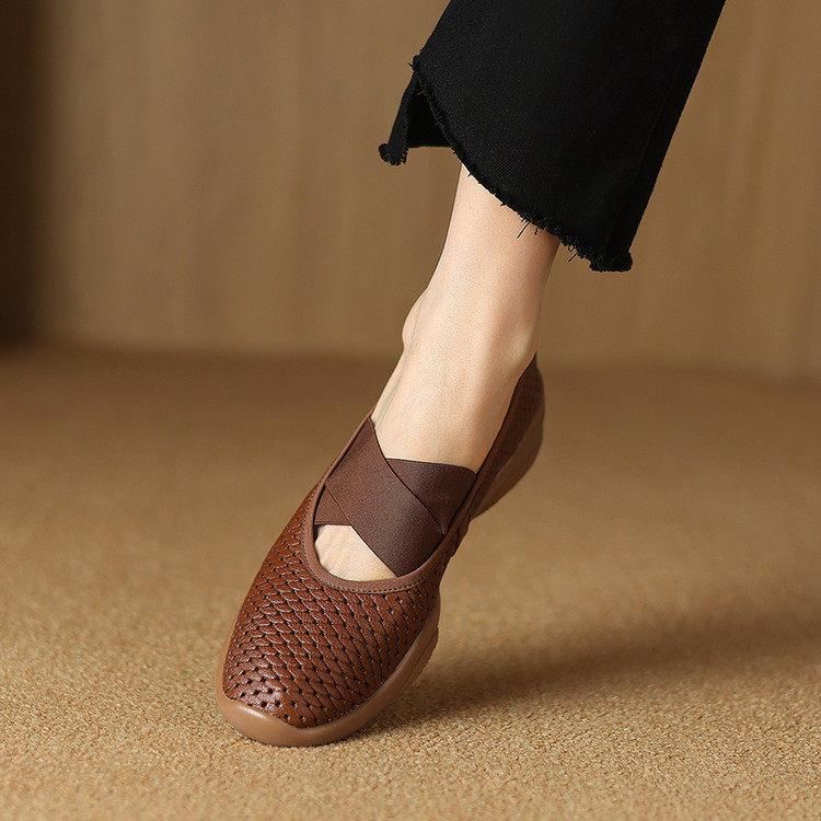 意大利丨PDANA 跟高5cm?设计出众镂空透气真皮玛丽珍休闲鞋女鞋