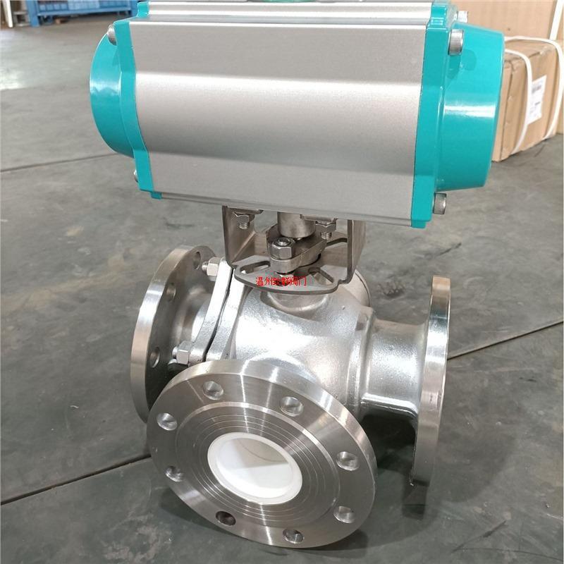 Q645TC三通耐磨双气动图片作用陶瓷球阀16P-球型切换