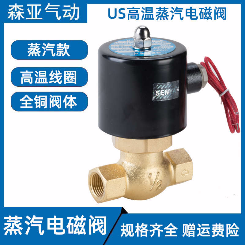 全铜线圈耐高温蒸汽电磁阀2L/US-15 20 25 4分 6分 1寸半2寸 气阀