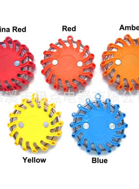 充电式工具箱黄色路障多功能led个充电警示灯蓝色红色交通装安全6