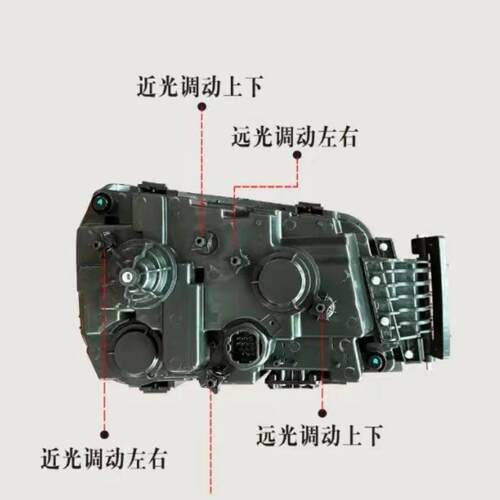 适用陕汽德龙新M3000X3000H3000前大灯总成全LED超亮 流水转向