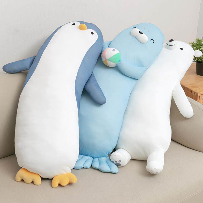 夏季卡通长条凉感抱枕女生夹腿睡觉专用可水洗床上学生宿舍靠枕