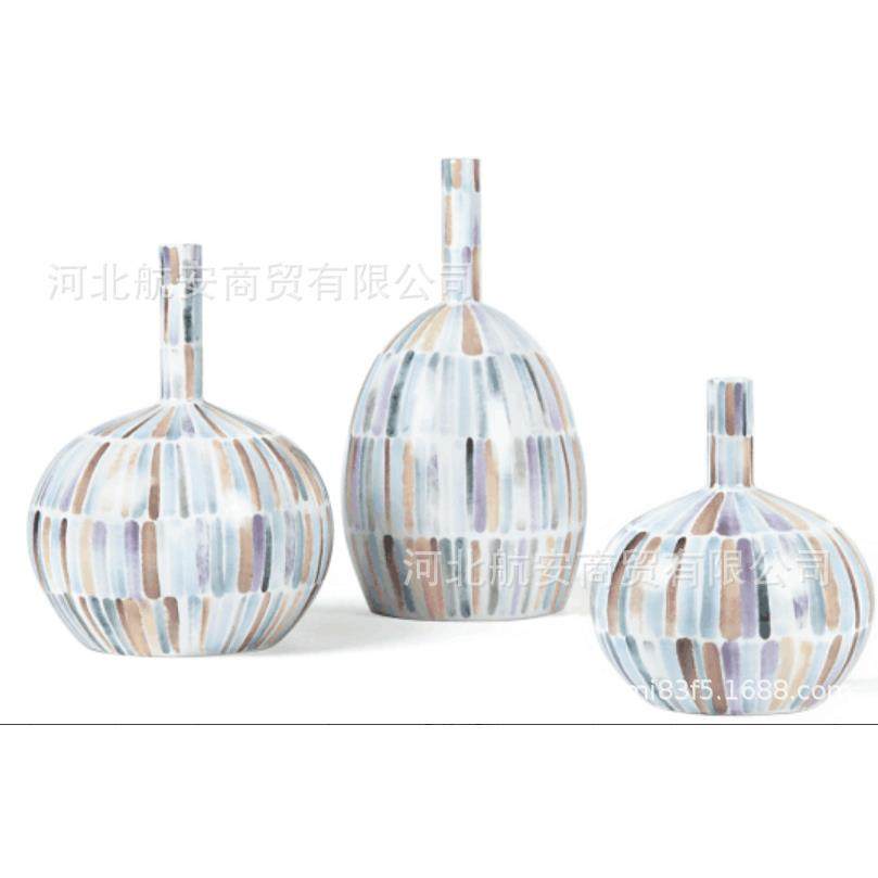 现代简约手绘陶瓷花瓶花器古典风样板房售楼处家居桌面软装饰品,纺织面料/辅料/配套,纺织机械配件,淘宝优惠券,粉丝福利购,淘宝优惠卷