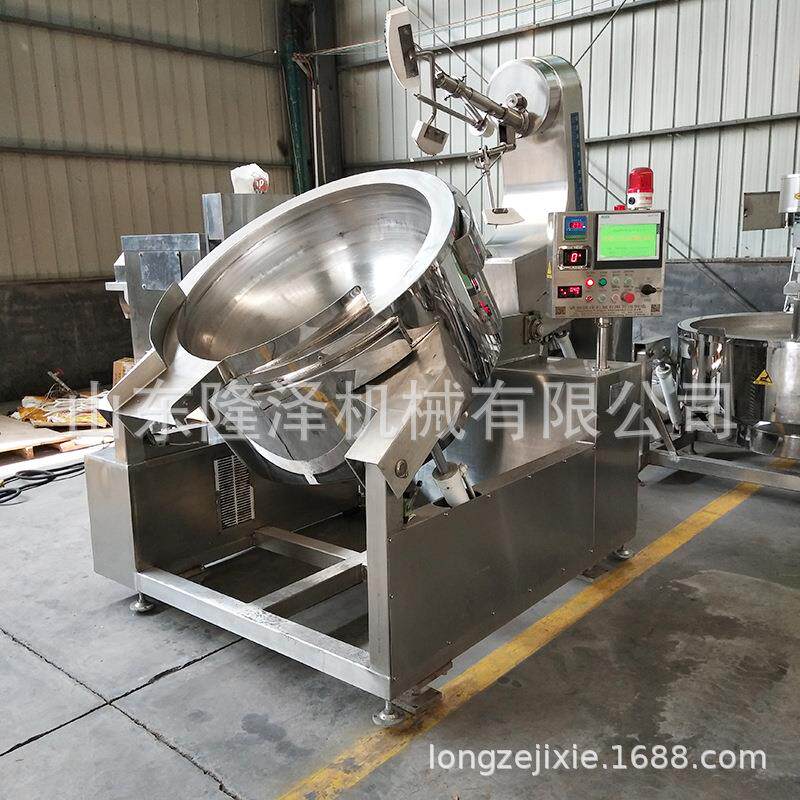 大型炒焦糖色机器电磁麦芽糖熬糖锅牛杂糖花生酥加工设备