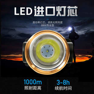 头戴式 跨境头灯强光可充电式 手电筒超亮远射防水户外夜钓鱼工矿灯
