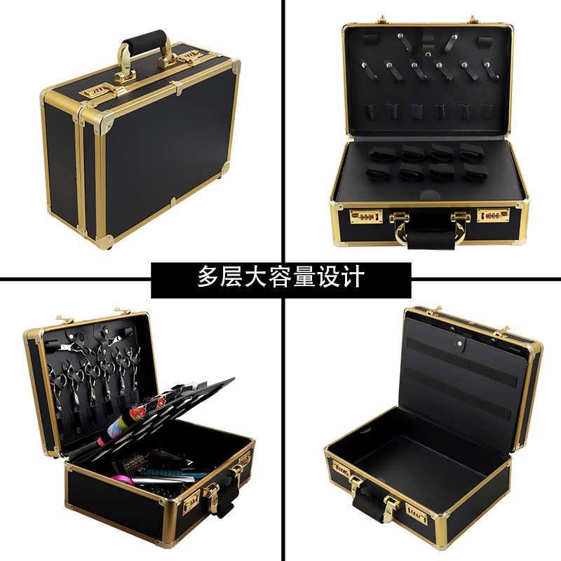 厂家现货专业理发箱理发工具收纳箱发型师理发工具箱