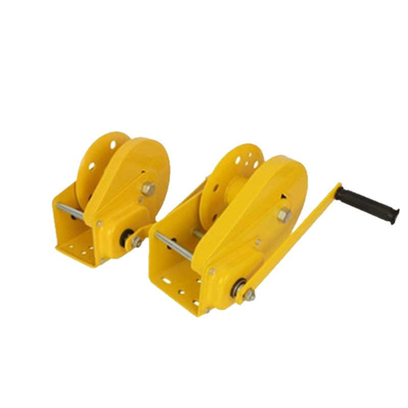 厂家批发自锁式手摇绞盘1200磅 便携式小型手动绞车手摇卷扬机