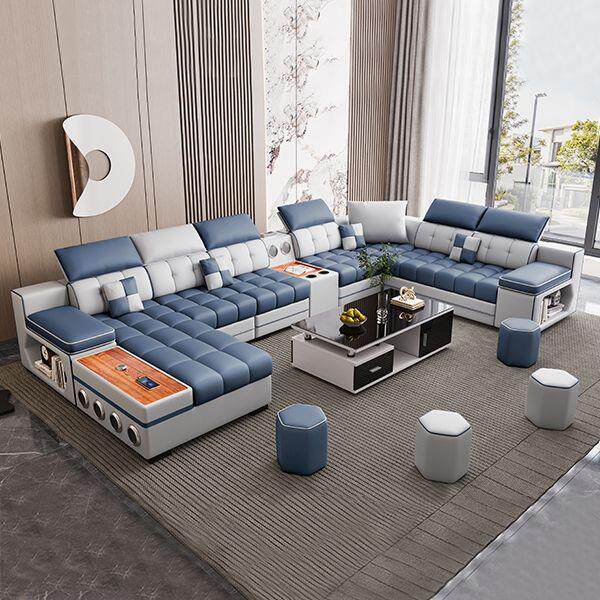 布艺沙发客厅乳胶款科技布客厅智能家具贵妃组合现代简约大小户型