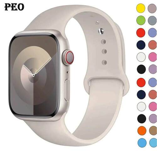 Silicone Band For Watch strap 44mm 45mm 40mm 41mm 42-38mm 45