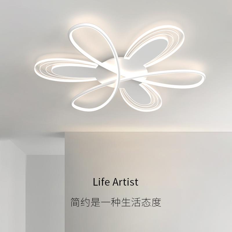 客厅主灯奶油风简约现代大气客厅吸顶灯全屋组合三室两厅套餐灯具