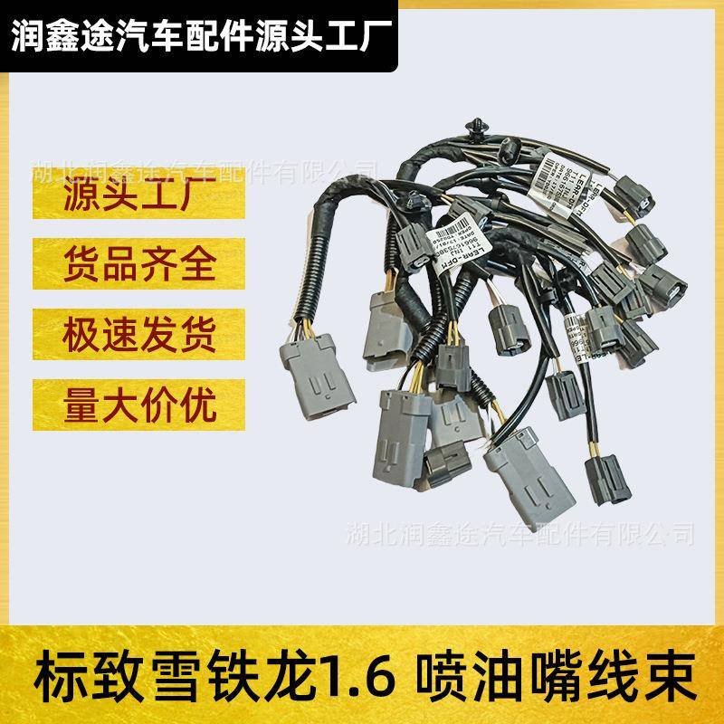 适用标致206 307 308 408 C4L 301世嘉爱丽舍C2喷油嘴线束插头