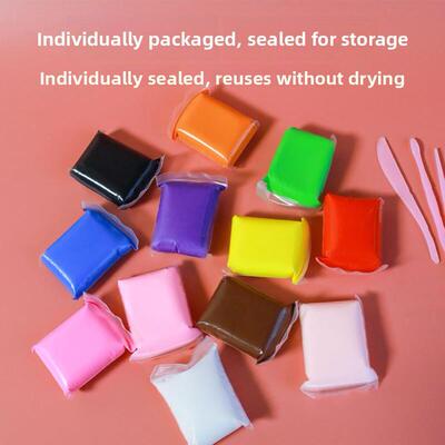 24pcs light clay polymer plasticine clay air dry playdough