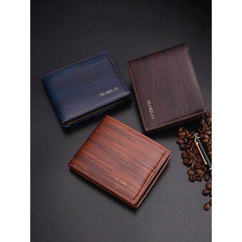 Short Wallet for Men Credit Cards Holder Large Capacity
