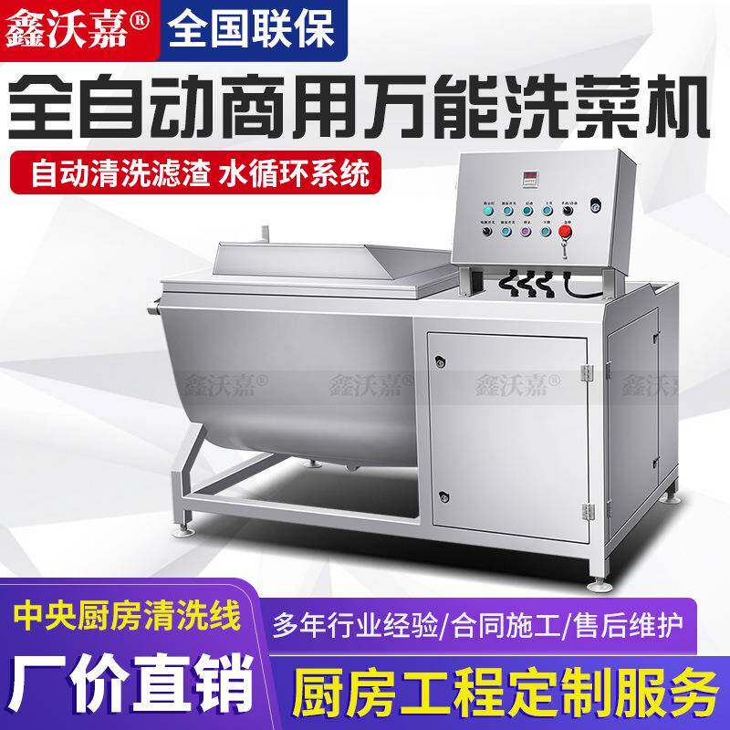 商用自动洗菜机多功能洗肉洗菜洗水果机器药材自动清洗机