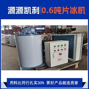 凯利600KG商用片冰机-PLC控制-源头工厂直供工业制冷急冻食品级