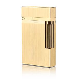 正品正品法国都柏特朗声不打火机充气男士高档黄气体风防纯铜高端