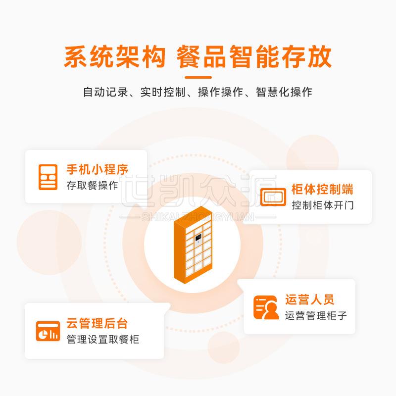 陕西智能外卖加保温热柜商小区APP码自助场取JIO餐柜紫外扫线消毒