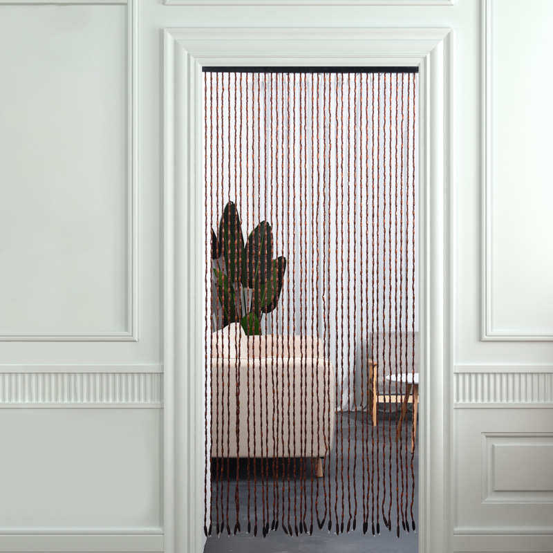 木质木珠茶室吊帘工艺品门厅工业仿古门帘房门加高卫生间门