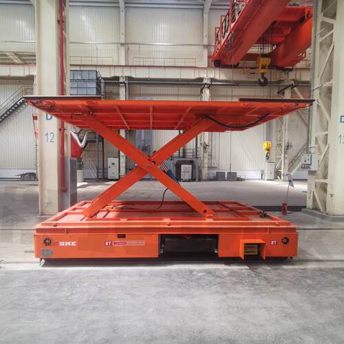 自动轨道搬运车智能搬运平台重载升降平板车横纵平移电动RGV