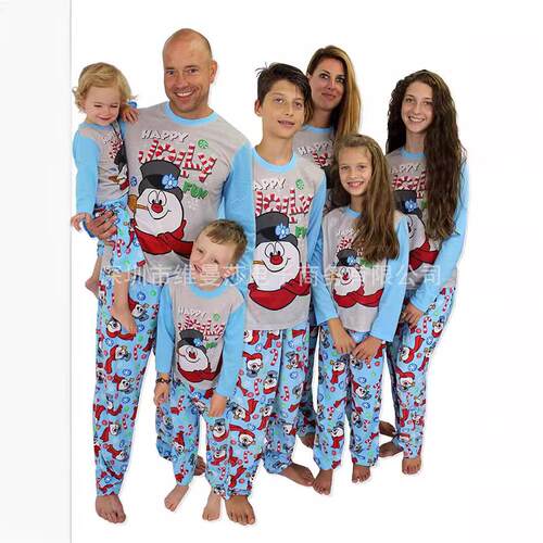Printed long sleeved pajamas and home clothing set