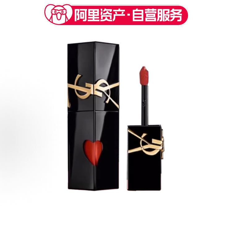 SL圣罗兰黑管爱心唇釉 镜面口红610化妆品生日图片