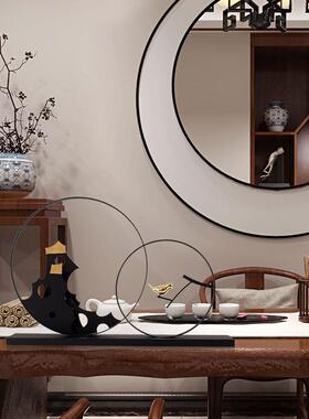 新软中式创意铁艺摆摆件酒MC-TY-19样板房玄关电视柜设书房办店公