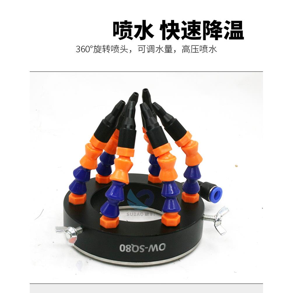 欧维尔SQ80喷水环加工中心主轴喷水环喷头喷嘴万向冷却喷水塑料管