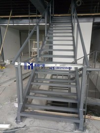钢结构平台搭建 二层夹层 室内阁楼楼梯 厂房钢构焊接复式lof