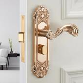 恒VD金室单舌静大音木门锁室内卧家用通用型房间房门5008P锁具门