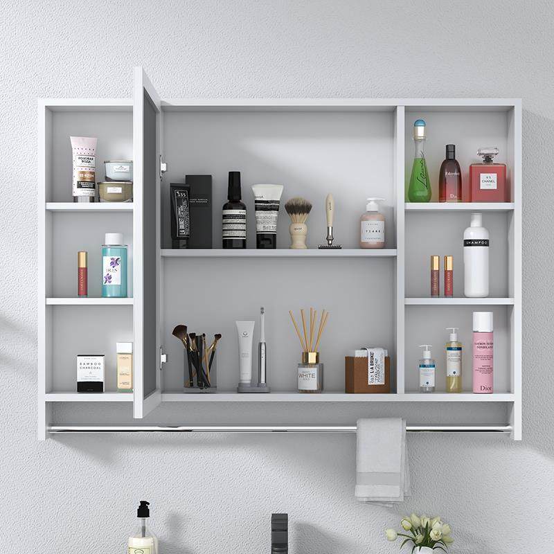 空646铝式挂墙镜箱子浴室柜组合收纳置物镜卫生间简约太壁挂储物