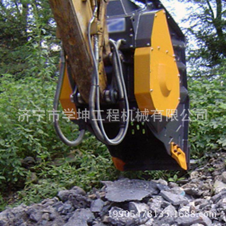 移动式破碎铲斗 颚式破碎斗 挖机建筑模板破碎斗