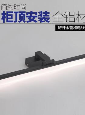 A9L柜顶镜不前灯卫生间柜浴柜免打孔锈铝F78JTH98材镜化妆le室d镜