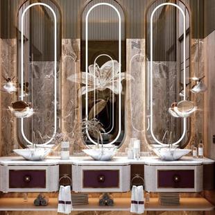 酒店风浴室奢柜组合大理石间石陶盆卫生洗463漱台洗手池洗脸台盆