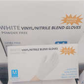 供应万手套丁白色pvc美容防护一次性力园艺出口食品级腈批发