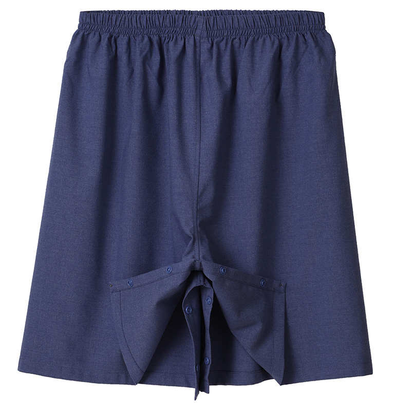 裙裤足浴保健按摩裤男浴服油压裤汗蒸服棉质足疗洗浴裤男按摩裤子