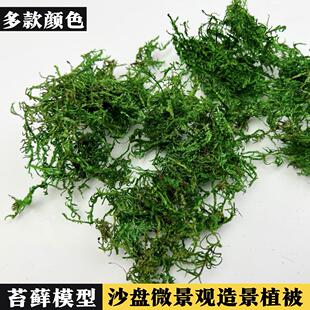 仿真苔藓植被微景观造景树粉草粉diy沙盘材料灌木地藓地台杂草丛