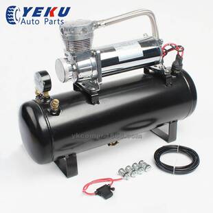 汽车改装 悬挂气泵2.5加仑2.5gal气罐12V车载充气泵200psi厂家热销