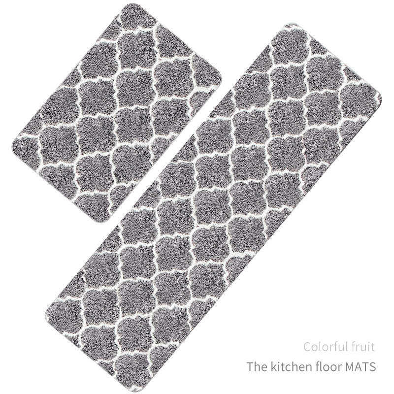 几何冠花植绒地垫 入户门垫茶几卧室地毯浴室吸水防滑垫,居家布艺,家用脚垫,淘宝优惠券,粉丝福利购,淘宝优惠卷